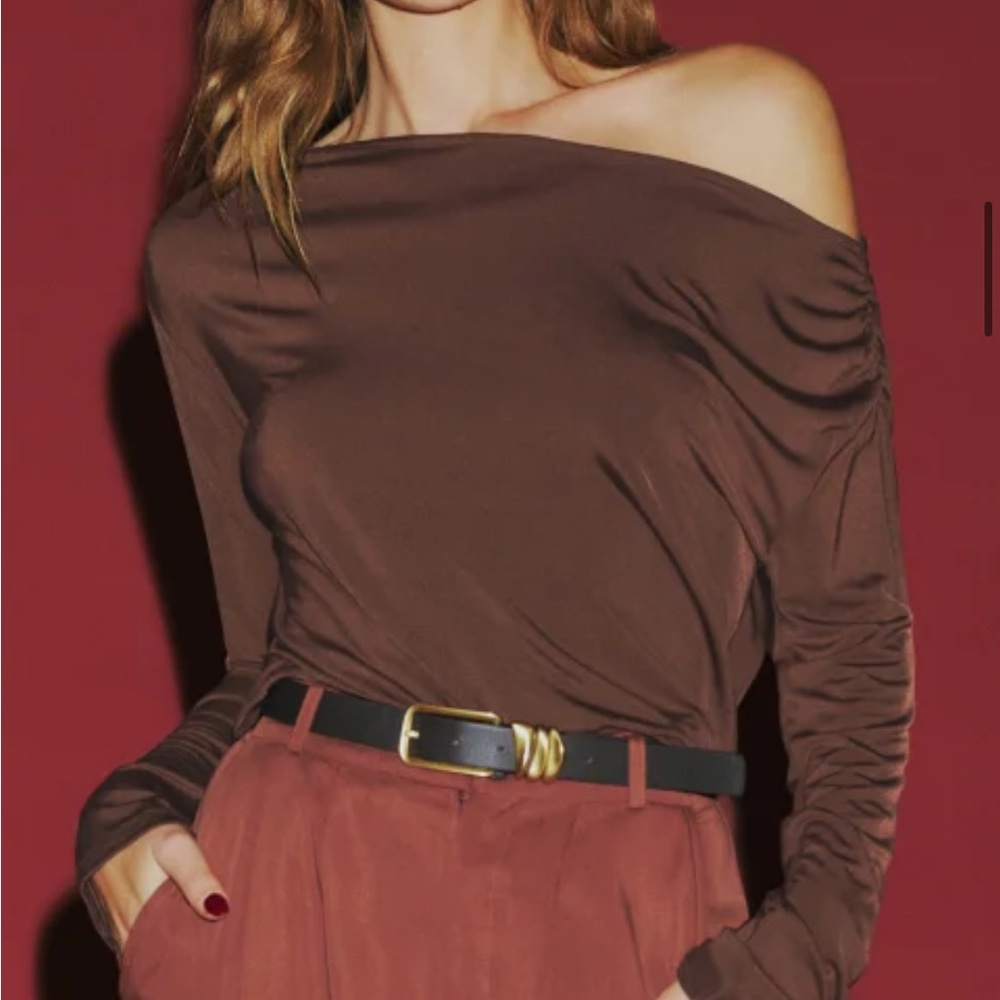 Reformation Asymmetrical Top Brown